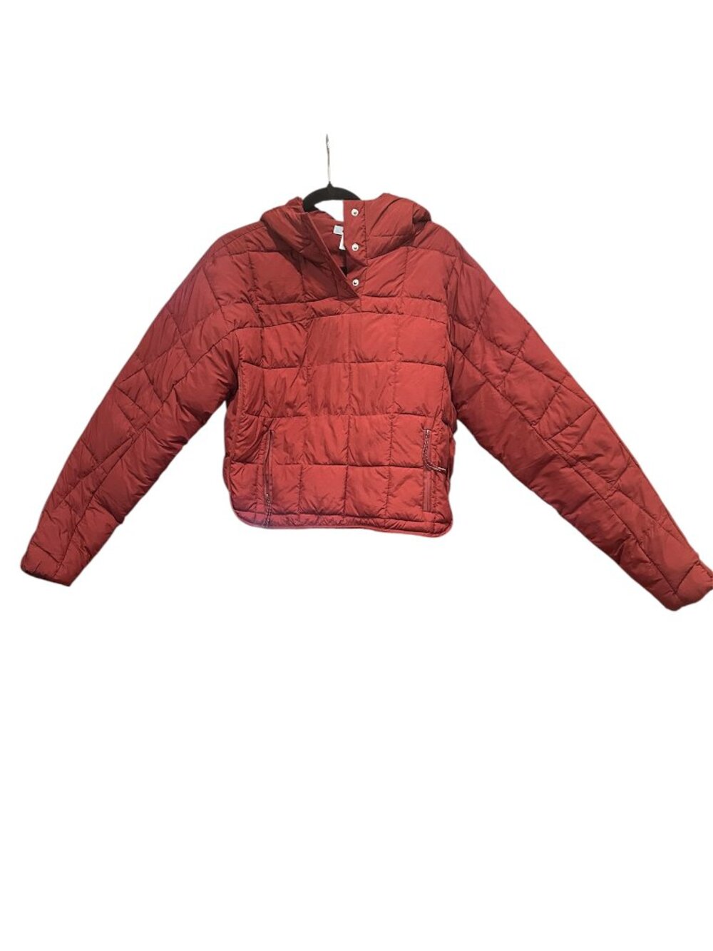 FLX Maroon Women's Hooded Puffer Jacket, Size Small NWT